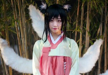 韩国美女COS阿狸 高丽风情大眼萌妹纸