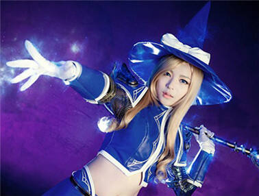 韩国美女COS拉克丝 蓝色的甜美魔法师