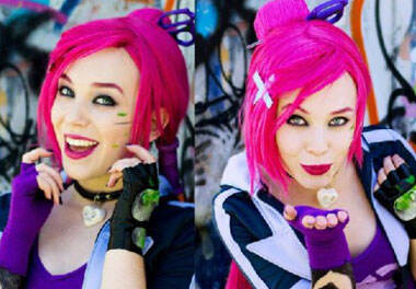 lol当凯特琳遇上金克丝：水嫩卖萌又暴力