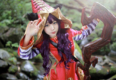 大鼻子露珠 韩国妹子嘟嘴卖萌COS璐璐