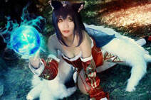 <b>娇媚妖狐羞涩可人 满满爱心阿狸COS</b>