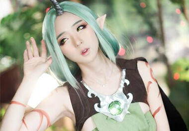 韩妹演绎森林女神 别样索拉卡脱俗又清新