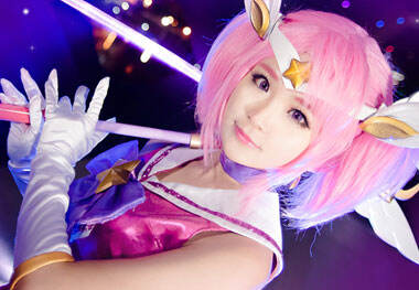 拉克丝纯美可爱COS 少女情怀魔法少女