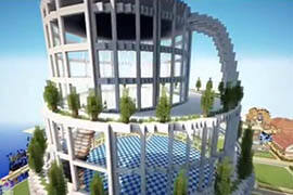 我的世界优秀建筑 豪华现代酒店建筑欣赏