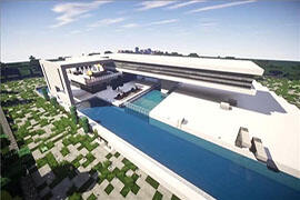 感受一下高大上的生活 我的世界豪华别墅