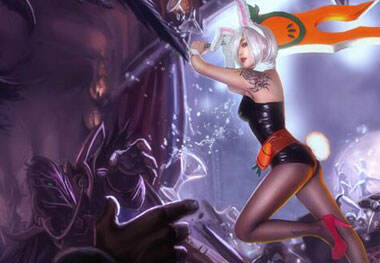 萌妹COS锐雯 无骚无胸可她还是放逐之刃