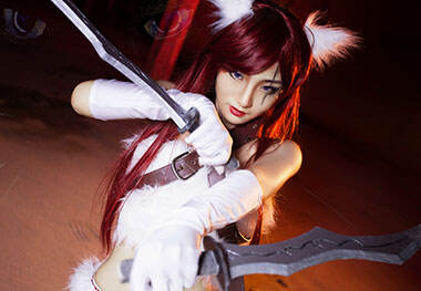 准备好应付麻烦了吗？卡特琳娜暗夜猫女COS