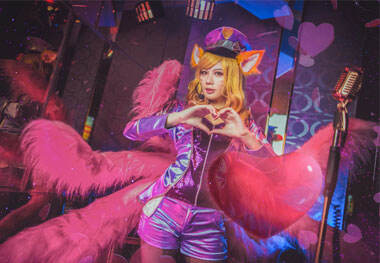 LOL阿狸偶像歌手COS 网友直呼魅惑冲我来