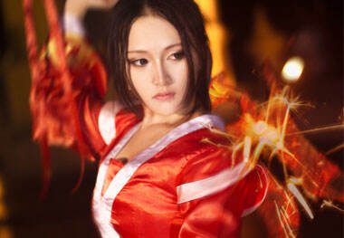 性感妖艳阿卡丽COS ！奉均衡之命