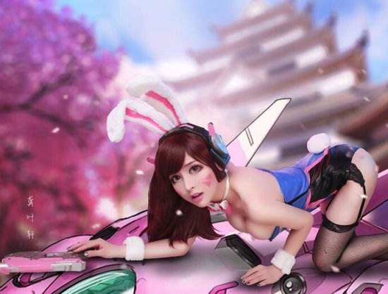 复旦校花龚叶轩COS《守望先锋》美貌D.VA