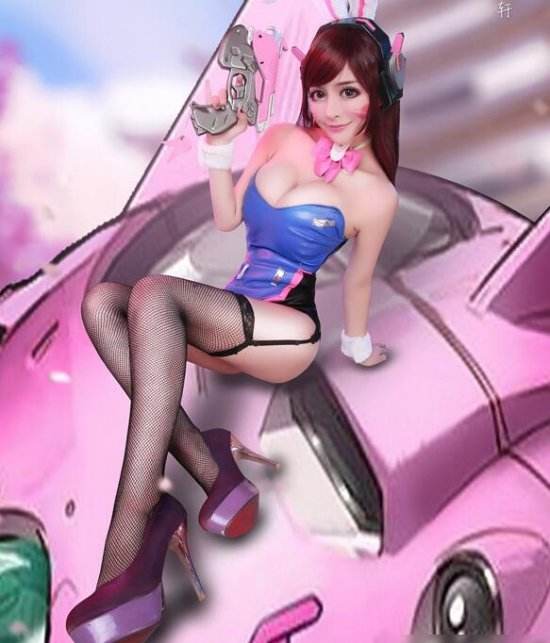 复旦校花龚叶轩COS《守望先锋》美貌D.VA