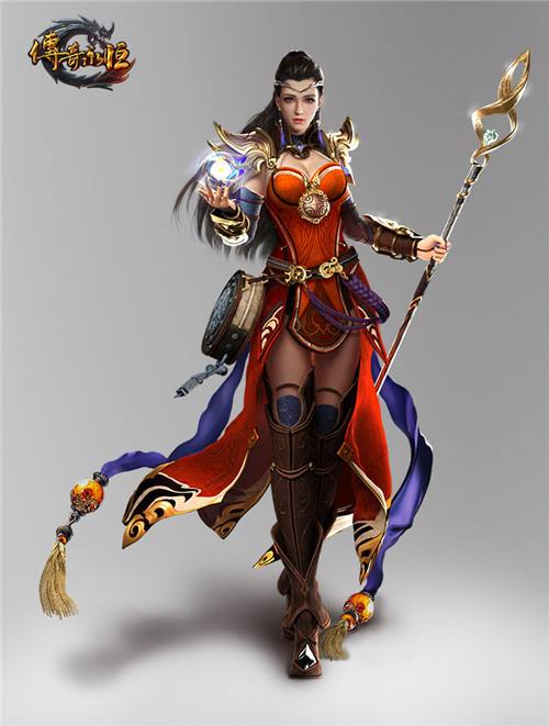 法师主视觉确定 传奇永恒法师装备模型展示