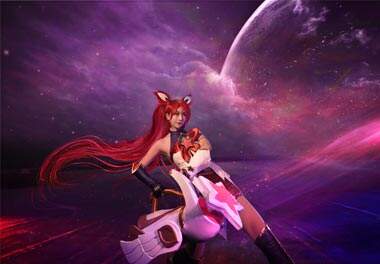 饺子君超还原美少女COS 女神金克丝颜值逆天