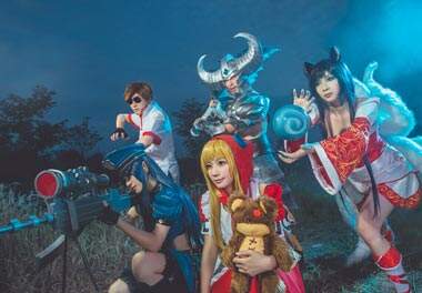 LOL十人终极天团集合COS 安妮阿狸颜值担当