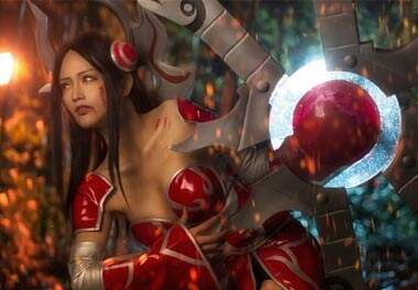 这种刀妹绝对性感！艾瑞莉娅如此COS震撼眼球