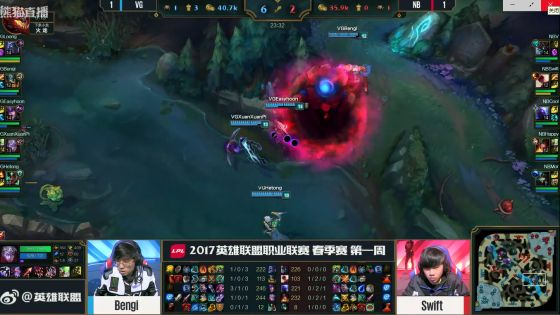 QG战队首秀轻松取胜 猴鸡组合发神威拿下NB