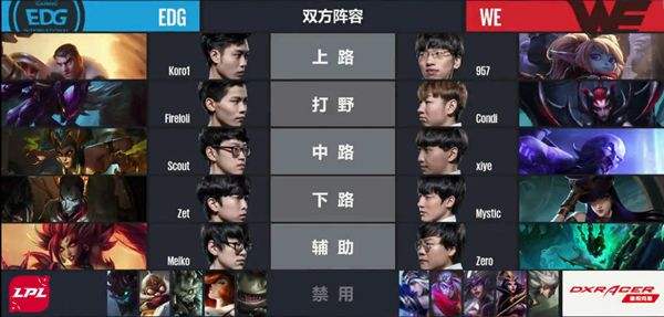 Koro致命绕后反击一波 EDG战队2比0击败WE!