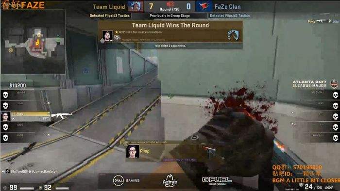 E-Major小组赛第三轮:赛点不胜 液体负FaZe