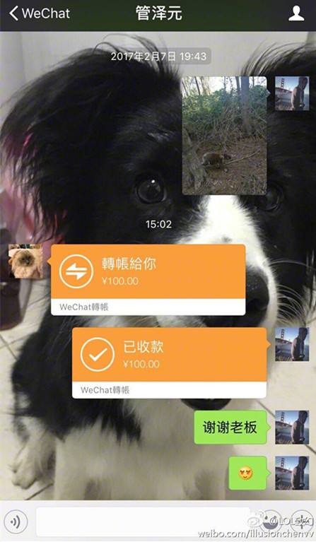 社会我管哥已转账致幻100块 粉丝评论闹笑话