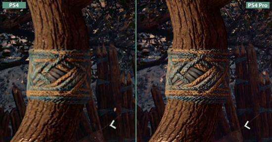 地平线黎明时分ps4pro与ps4版对比 画质更惊艳