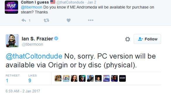 质量效应仙女座steam搜不到买不到怎么回事？
