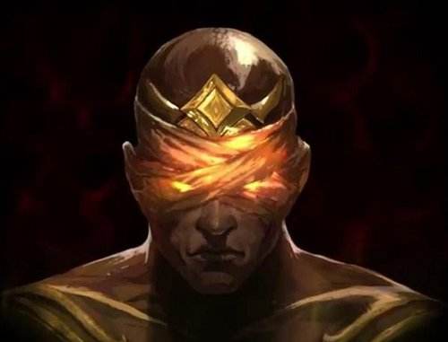 LOL盲僧新皮肤：李青摘下眼罩露出诡异微笑