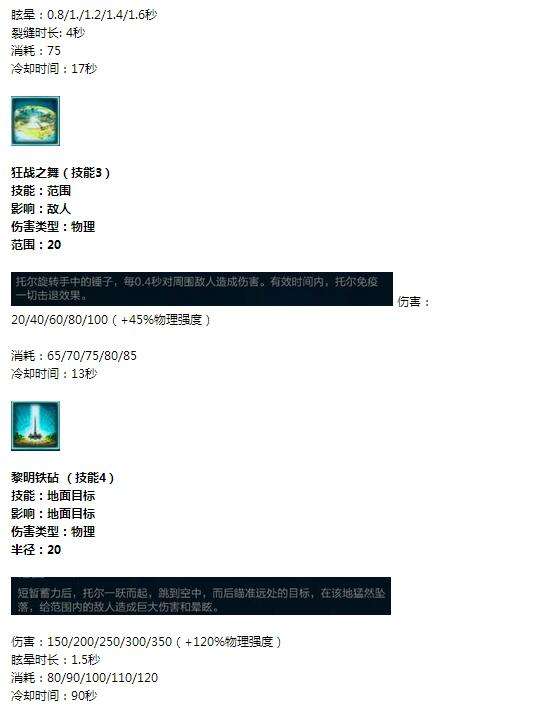 神明优劣个人总结篇 神之浩劫北欧雷神托尔