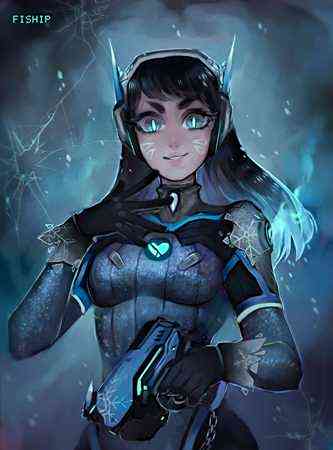 守望先锋外国大拿的实力画作 美女英雄战士