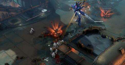 《战锤40K：战争黎明3》3V3对战激情演示  