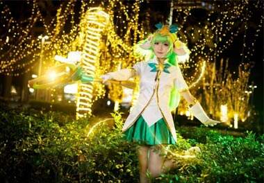 仙灵女巫甜美cos 魔法少女璐璐萌死你