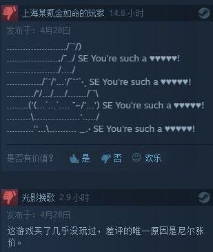 《尼尔》涨价惹怒中国粉丝 古墓系列受牵连