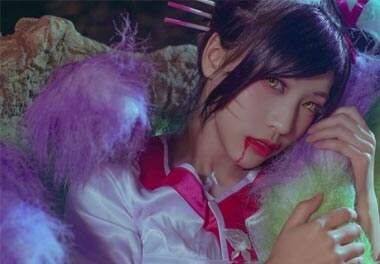 高丽风情阿狸COS 神态邪魅诱惑十足