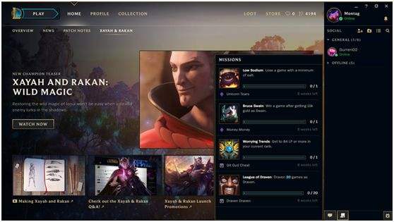 开发者笔记：LOL任务系统简介 可获独特皮肤