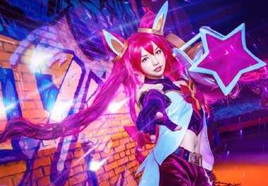 魔法少女金克丝COS 特效超炫丽！