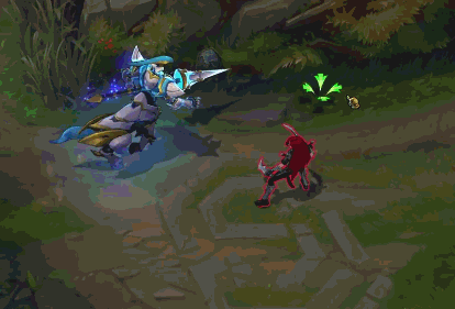 e技能在达到一定速度时会有类似于分身的特效,一样是符合骑士的浪漫