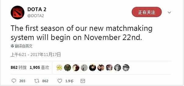 新赛季系统11月22日上线 V社重新定义两周