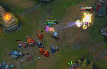 先是单杀ez,然后拾取净化碎片成功逃离gank.