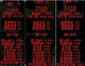 血魄传说 职业装备开光