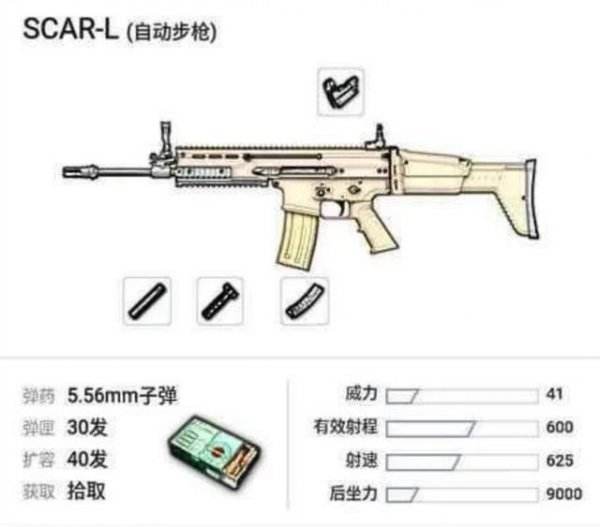 绝地求生步枪推荐：SCAR-大多数时间最好的选择