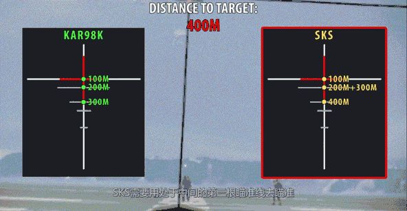 绝地求生98K、SKS怎么爆头？教你新版4倍镜测距