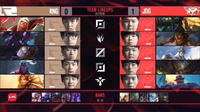 LPL简报:JDG大比分获胜 RNG无力回天两连败