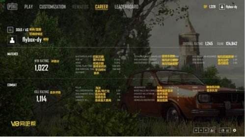 绝地求生career翻译 吃鸡career界面翻译