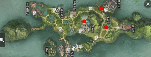 楚留香坐观万象坐标分享 3月13日打坐位置一览