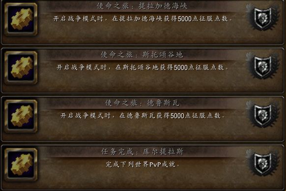 赏金猎人与刺客 8.0新增战争模式成就分析