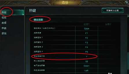 视角锁定