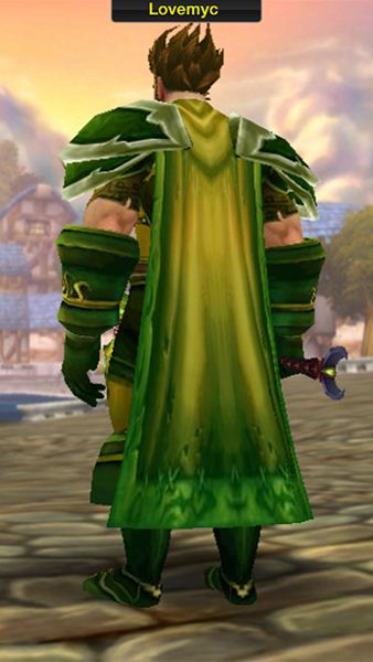 魔兽世界板甲小众幻化 绿色的森林战士