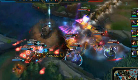 EDG全力以赴 硬战不输运筹稍欠OMG遗憾告负