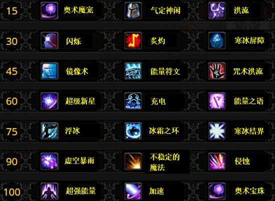 魔兽7.0测试服更新 法师三系专精天赋