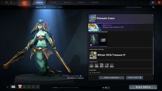 Dota2冬季赛珍藏套装4上线 珍藏套装预览