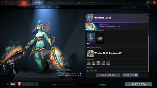 Dota2冬季赛珍藏套装4上线 珍藏套装预览